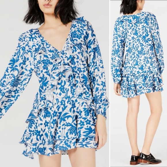 Free People Ruffle Dress - Picture 1 of 7